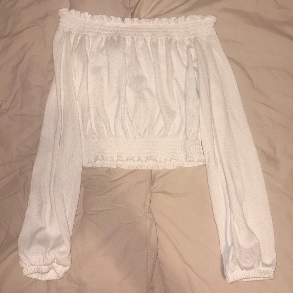H&M White Off-Shoulder Women's Top